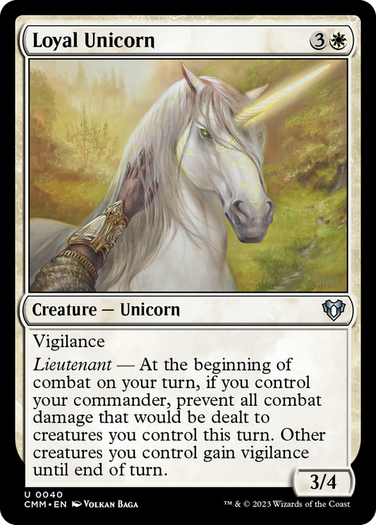 Loyal Unicorn [Commander Masters] Foil