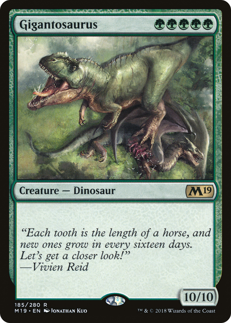 Gigantosaurus [Core Set 2019] | Silver Goblin