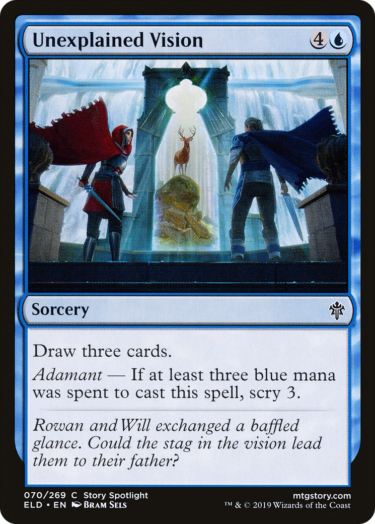Unexplained Vision [Throne of Eldraine] Foil