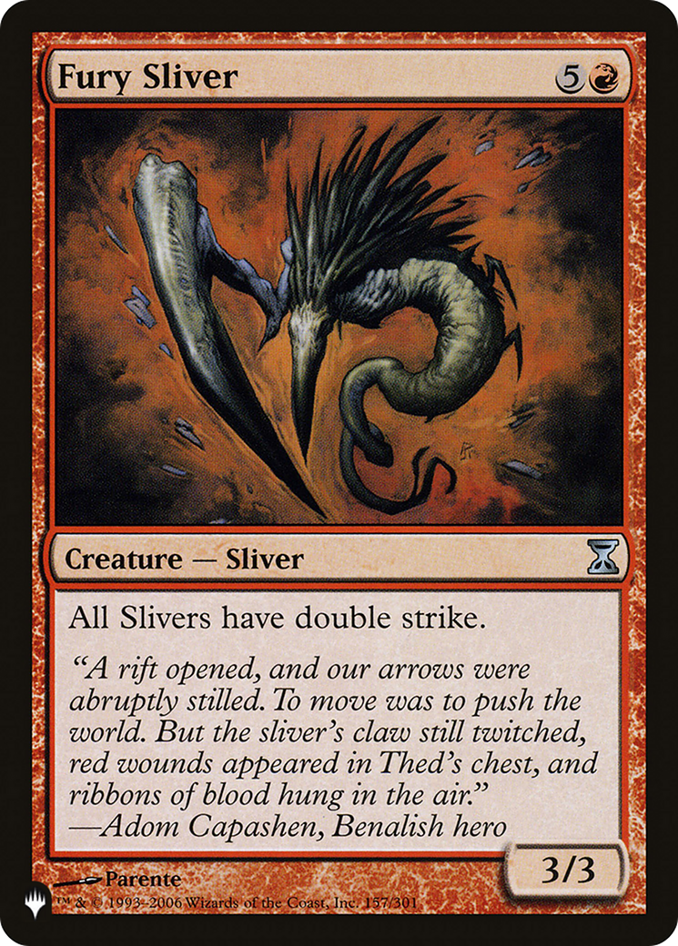 Fury Sliver [The List Reprints] | Silver Goblin