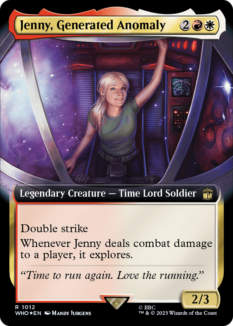 Jenny, Generated Anomaly (Extended Art) (Surge Foil) [Doctor Who] | Silver Goblin
