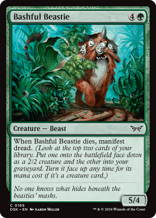 Bashful Beastie [Duskmourn: House of Horror] Foil