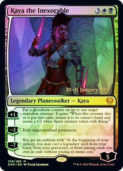 Kaya the Inexorable [Kaldheim Prerelease Promos] | Silver Goblin