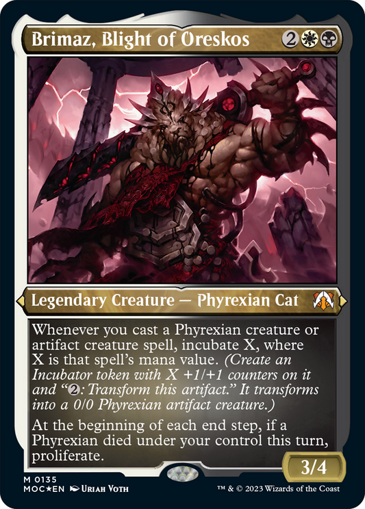 Brimaz, Blight of Oreskos (Display Commander) [March of the Machine Commander] Foil