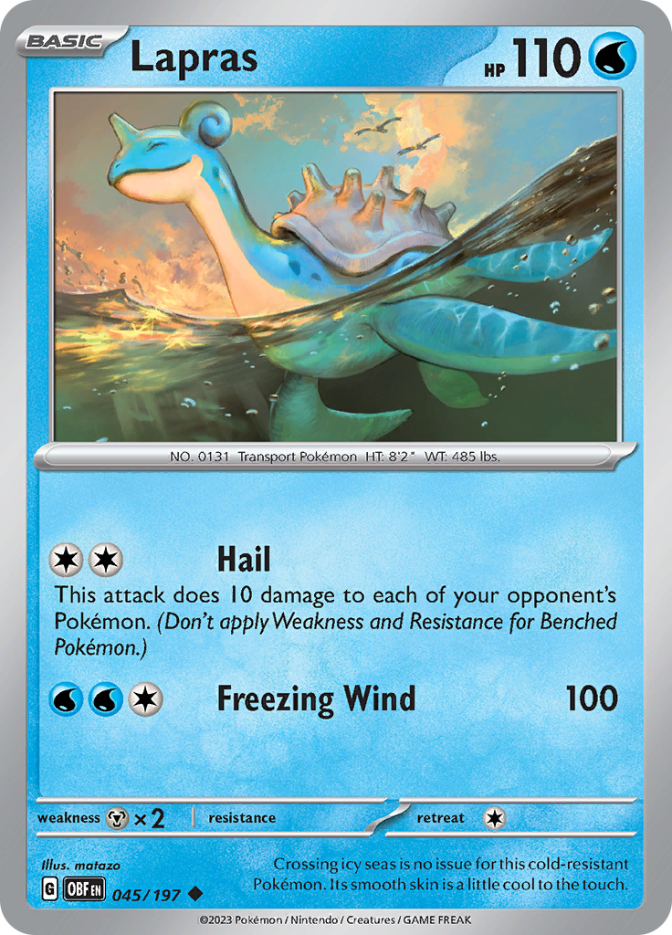 Lapras (045/197) [Scarlet & Violet: Obsidian Flames] | Silver Goblin