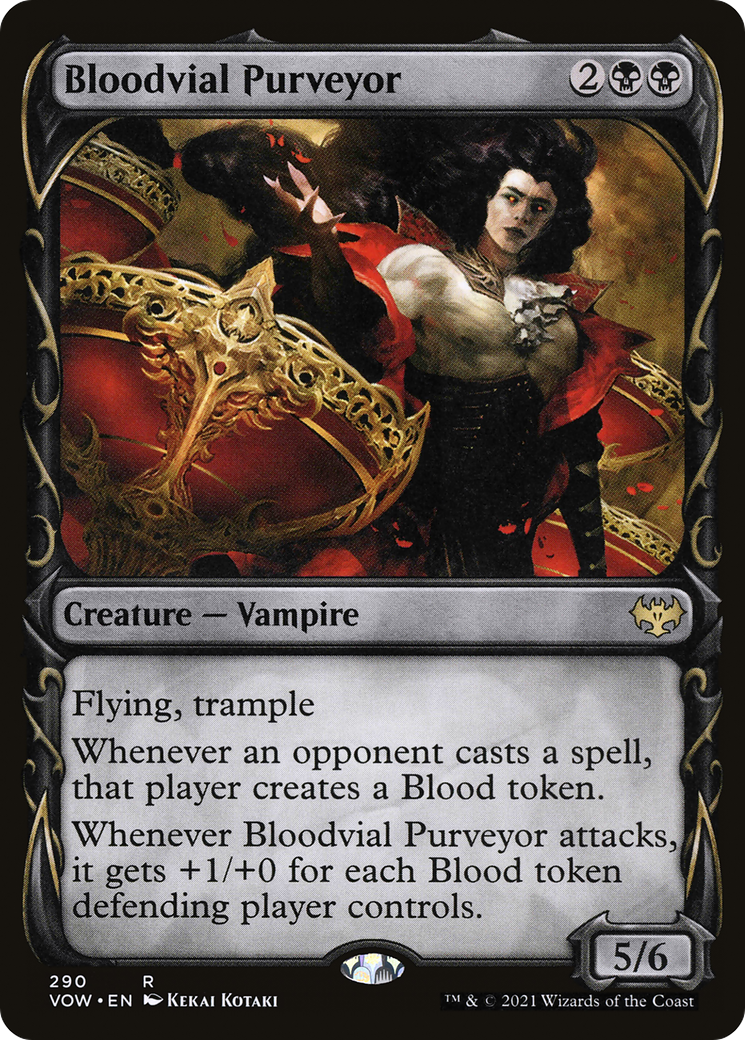 Bloodvial Purveyor (Showcase Fang Frame) [Innistrad: Crimson Vow] Foil