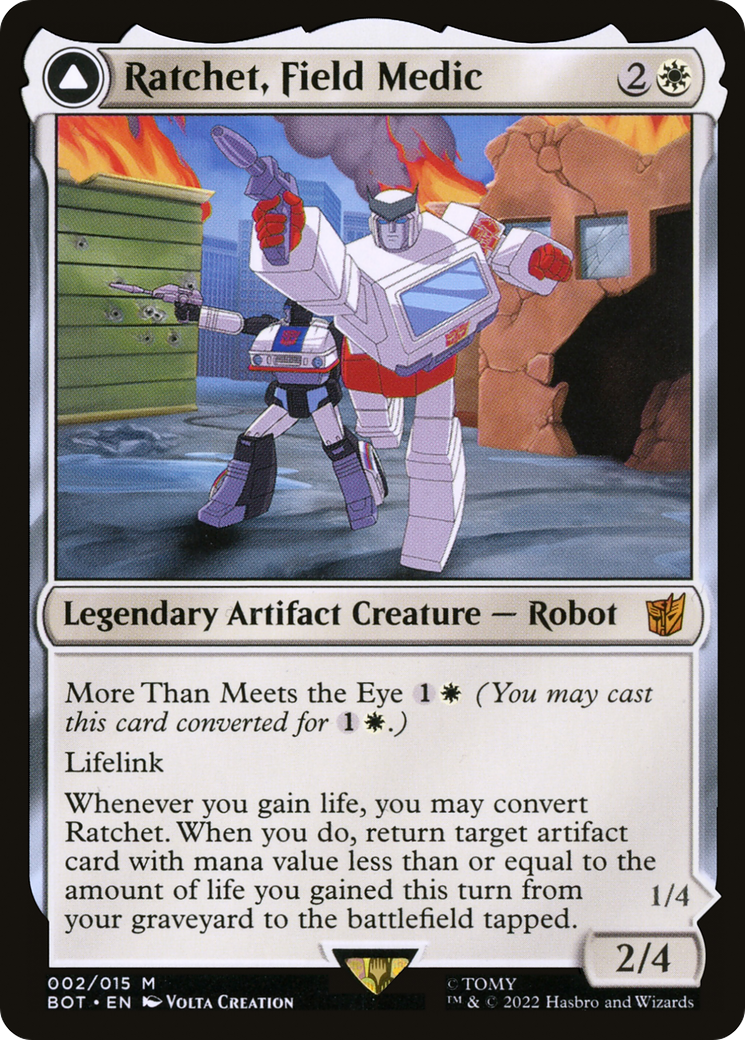 Ratchet, Field Medic // Ratchet, Rescue Racer [Transformers] Foil