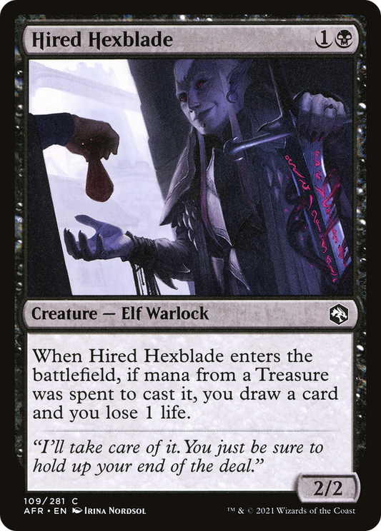 Hired Hexblade [Dungeons & Dragons: Adventures in the Forgotten Realms] Foil