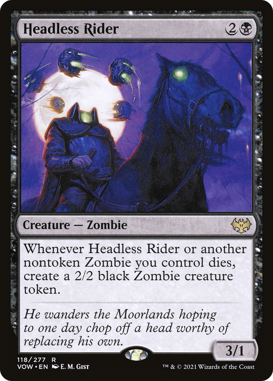 Headless Rider [Innistrad: Crimson Vow] Foil