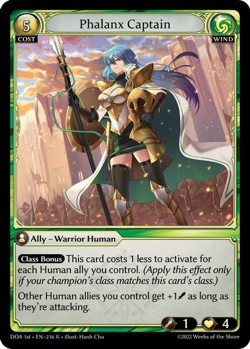 Phalanx Captain (216) [Dawn of Ashes: 1st Edition] Foil