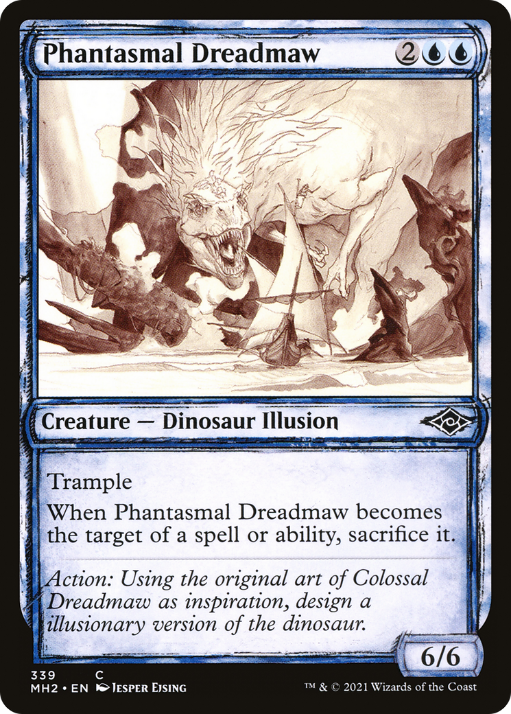 Phantasmal Dreadmaw (Sketch) [Modern Horizons 2] | Silver Goblin