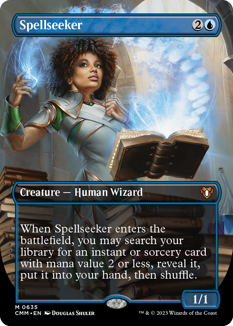 Spellseeker (Borderless Alternate Art) [Commander Masters] Foil
