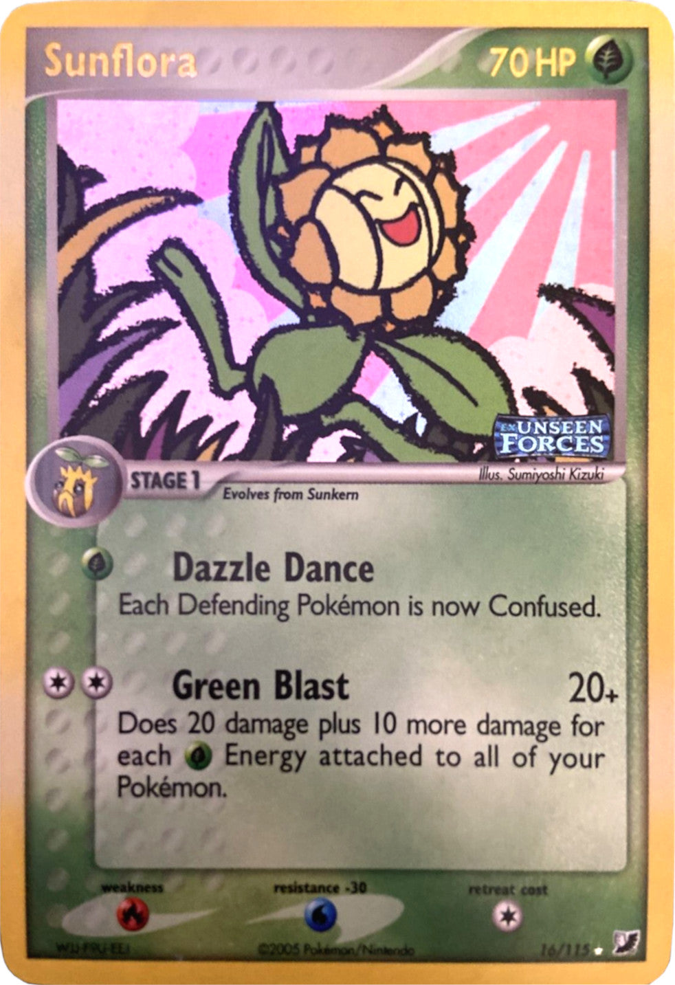 Sunflora (16/115) (Stamped) [EX: Unseen Forces] | Silver Goblin