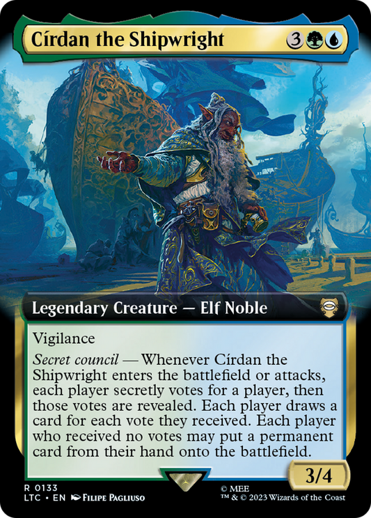 Cirdan the Shipwright (Extended Art) [The Lord of the Rings: Tales of Middle-Earth Commander] Foil