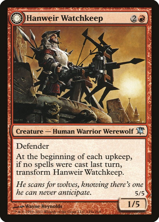 Hanweir Watchkeep // Bane of Hanweir [Innistrad] Foil
