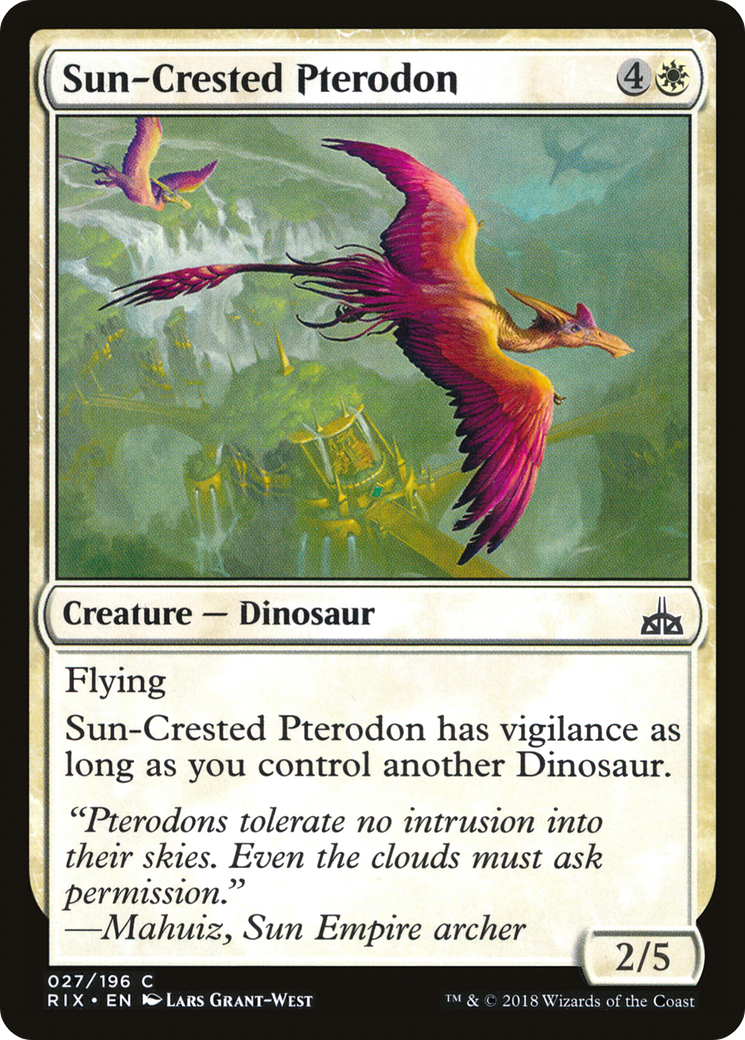 Sun-Crested Pterodon [Rivals of Ixalan] Foil