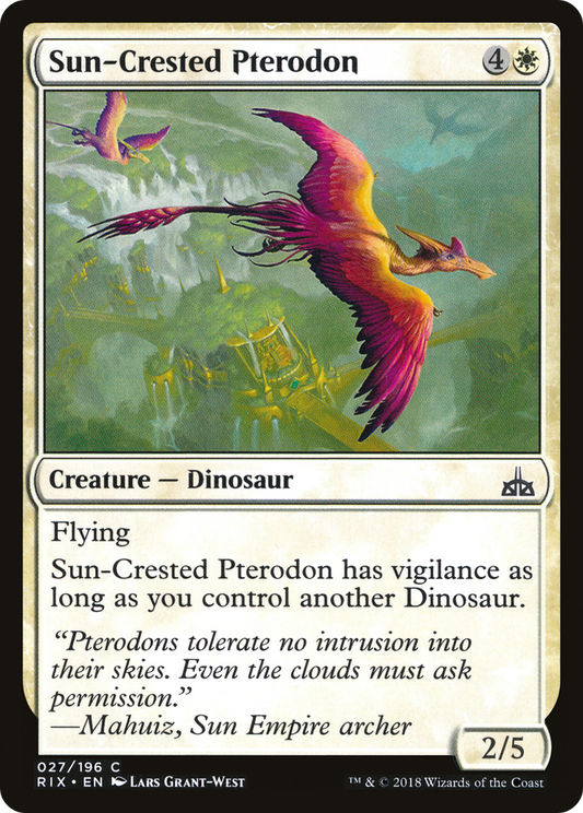 Sun-Crested Pterodon [Rivals of Ixalan] Foil
