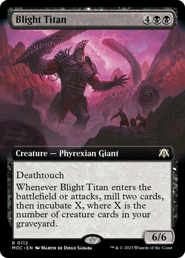 Blight Titan (Extended Art) [March of the Machine Commander] | Silver Goblin