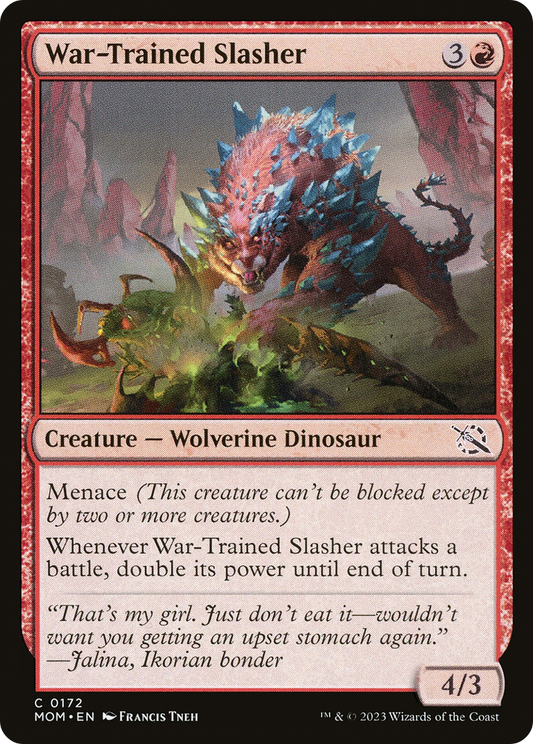 War-Trained Slasher [March of the Machine] Foil
