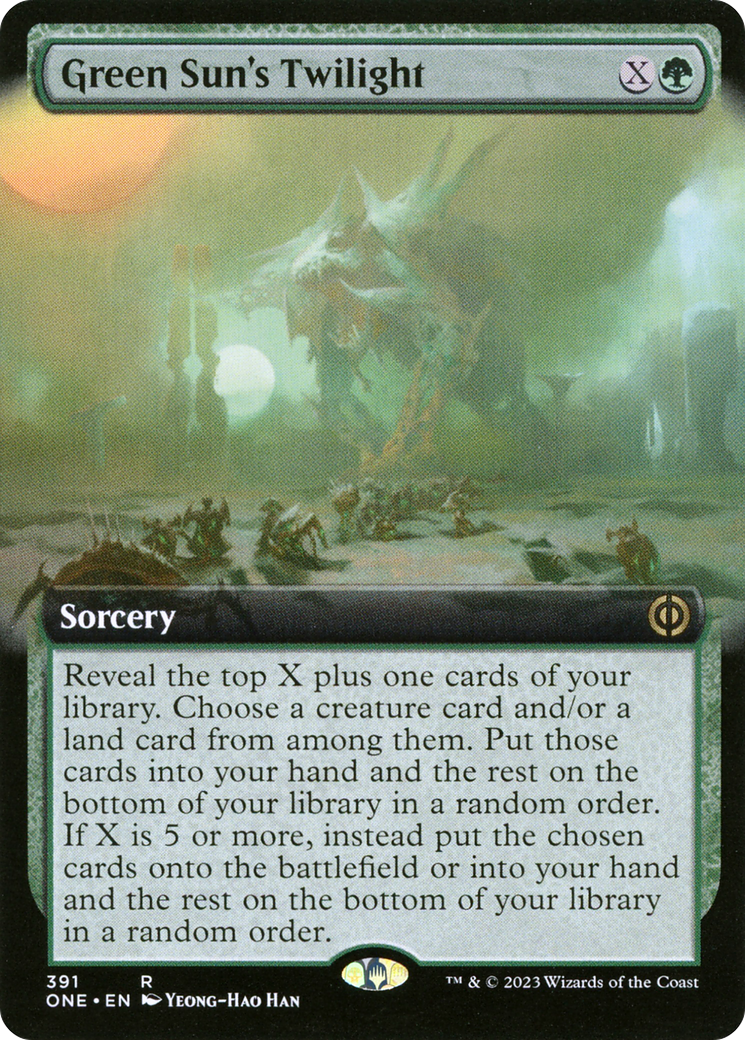 Green Sun's Twilight (Extended Art) [Phyrexia: All Will Be One] Foil