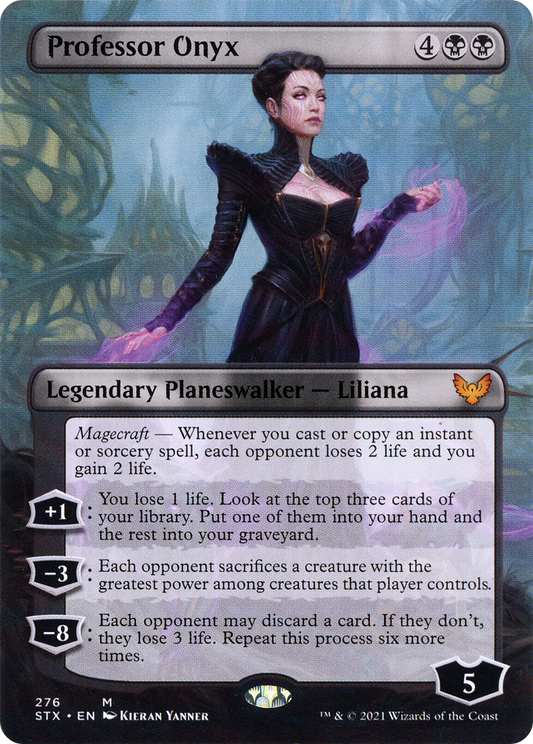 Professor Onyx (Borderless) [Strixhaven: School of Mages] Foil