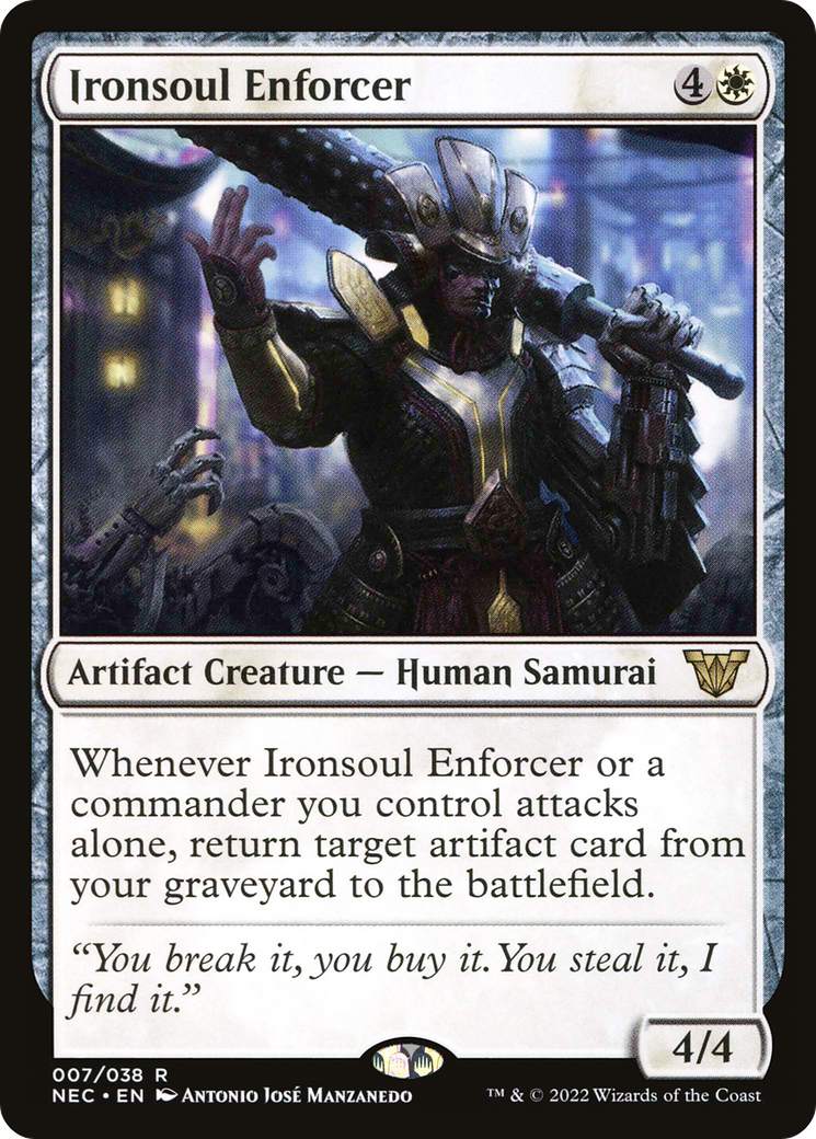 Ironsoul Enforcer [Kamigawa: Neon Dynasty Commander]