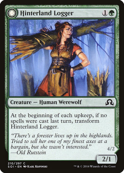 Hinterland Logger // Timber Shredder [Shadows over Innistrad] Foil