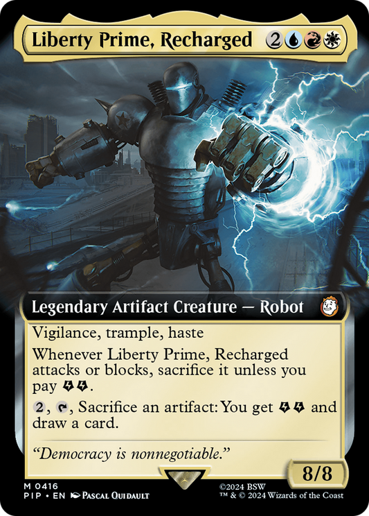 Liberty Prime, Recharged (Extended Art) [Fallout] Foil