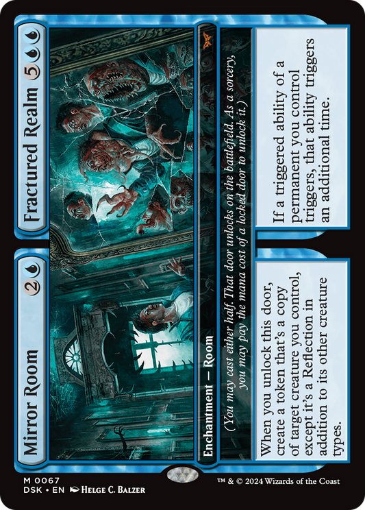Mirror Room // Fractured Realm [Duskmourn: House of Horror] Foil
