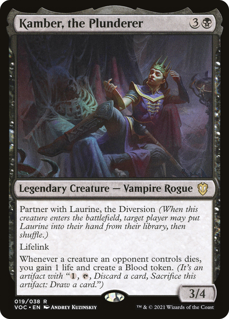 Kamber, the Plunderer [Innistrad: Crimson Vow Commander] | Silver Goblin