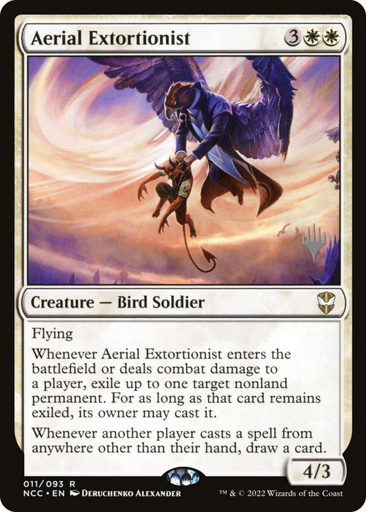 Aerial Extortionist (Promo Pack) [Streets of New Capenna Commander Promos]
