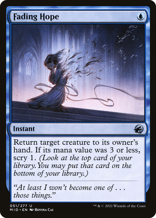 Fading Hope [Innistrad: Midnight Hunt] Foil