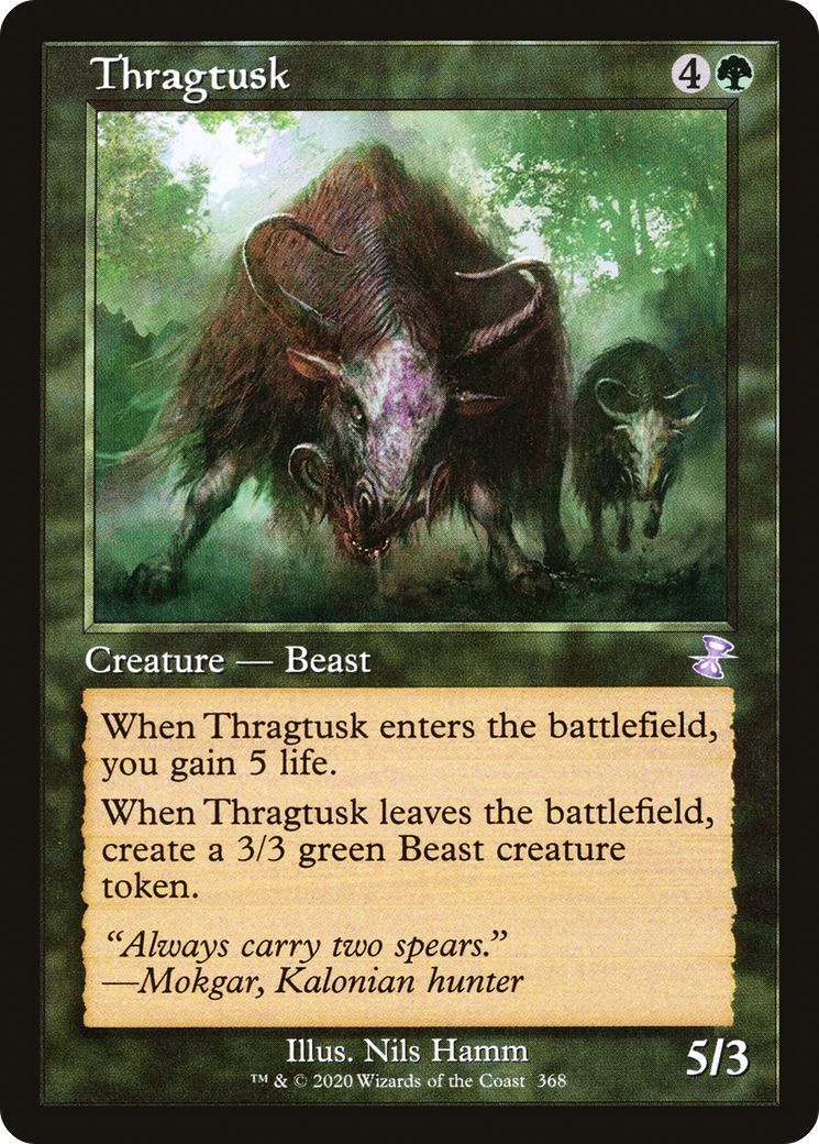 Thragtusk (Retro) (368) Foil - Time Spiral Remastered