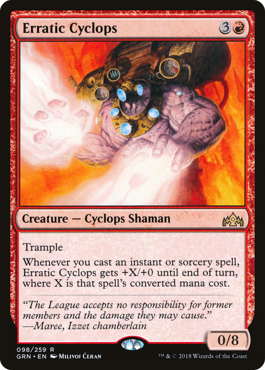 Erratic Cyclops [Guilds of Ravnica] Foil
