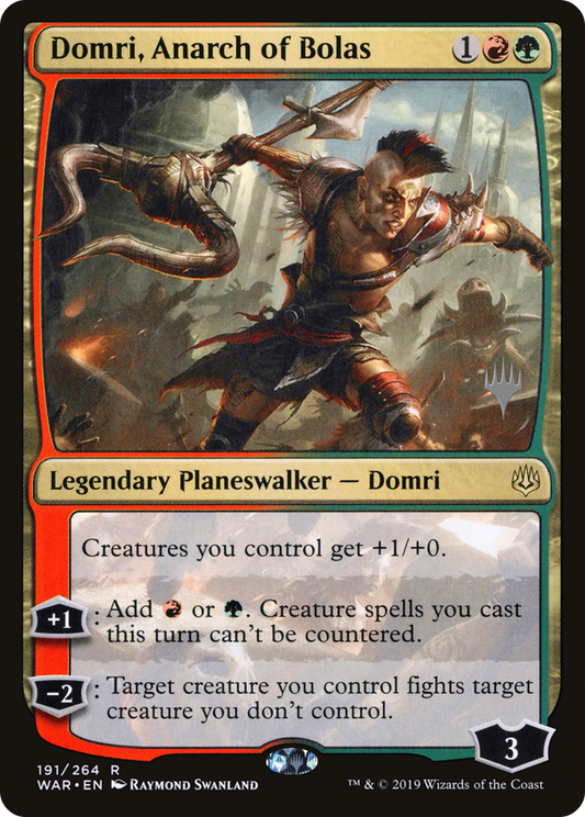 Domri, Anarch of Bolas (Promo Pack) [War of the Spark Promos] Foil