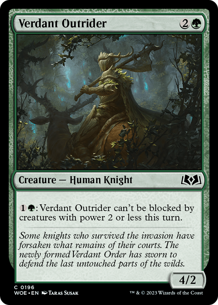 Verdant Outrider [Wilds of Eldraine] Foil