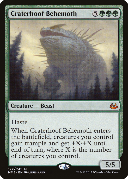 Craterhoof Behemoth [Modern Masters 2017] Foil