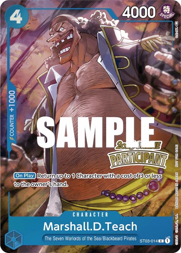 Marshall.D.Teach (Online Regional 2023) [Participant] [One Piece Promotion Cards] | Silver Goblin
