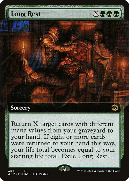 Long Rest (Extended Art) [Dungeons & Dragons: Adventures in the Forgotten Realms] Foil