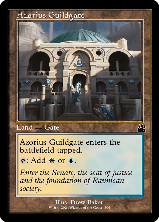 Azorius Guildgate (Retro Frame) [Ravnica Remastered] Foil