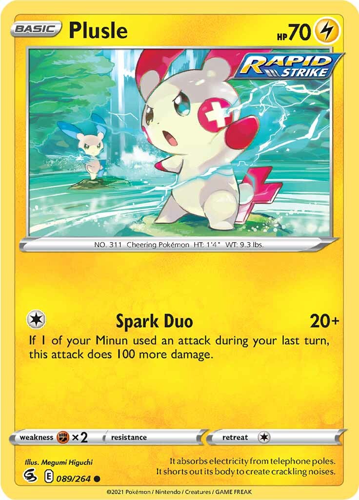 Plusle (089/264) [Sword & Shield: Fusion Strike] | Silver Goblin