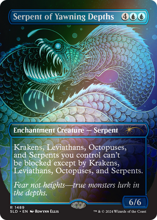 Serpent of Yawning Depths(Borderless) Foil (1489★)