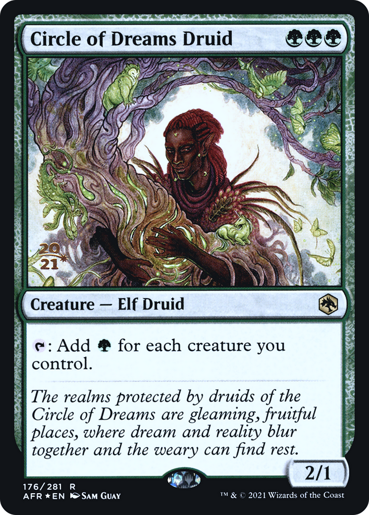 Circle of Dreams Druid [Dungeons & Dragons: Adventures in the Forgotten Realms Prerelease Promos] | Silver Goblin