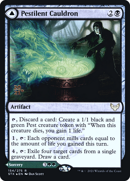 Pestilent Cauldron // Restorative Burst [Strixhaven: School of Mages Prerelease Promos]