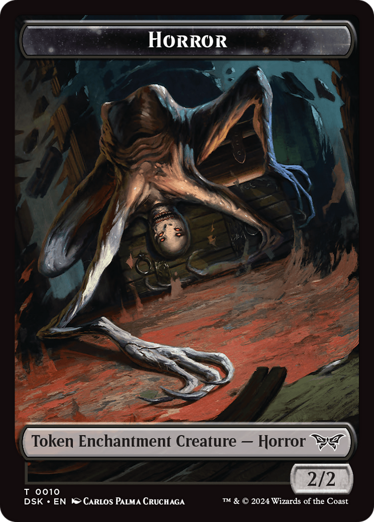 Horror // Copy Double-Sided Token [Duskmourn: House of Horror Tokens] | Silver Goblin