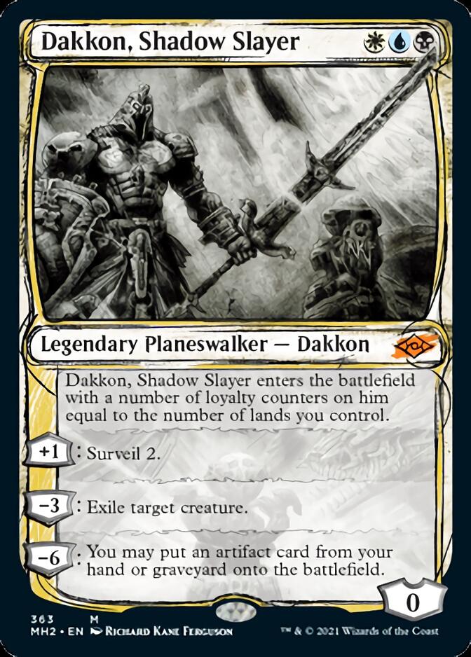 Dakkon, Shadow Slayer (Sketch) [Modern Horizons 2] | Silver Goblin