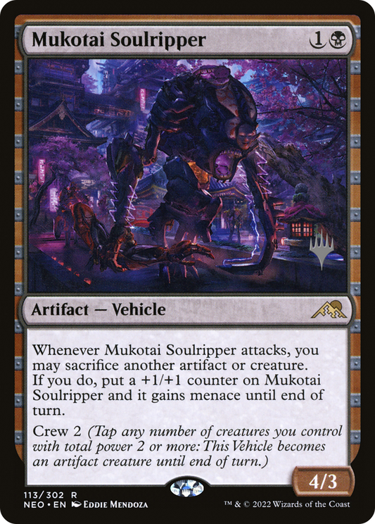 Mukotai Soulripper (Promo Pack) [Kamigawa: Neon Dynasty Promos] Foil