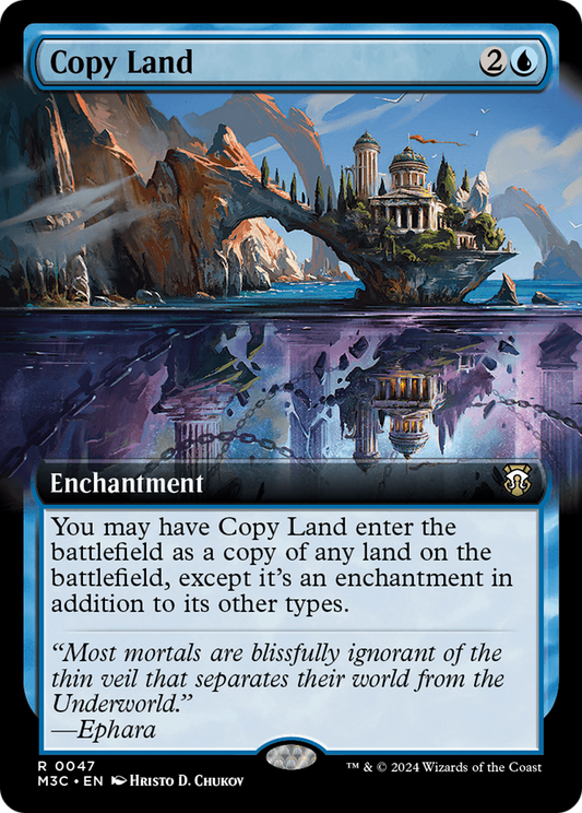 Copy Land (Extended Art) [Modern Horizons 3 Commander] Foil