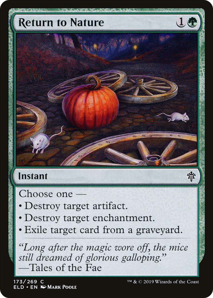 Return to Nature [Throne of Eldraine] Foil