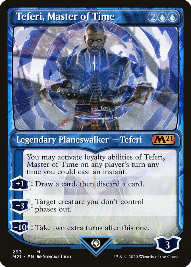 Teferi, Master of Time (Showcase) (293) [Core Set 2021] | Silver Goblin